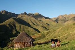 Lesotho hills  by Di Jones