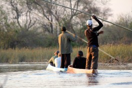 Mokoro in Okavango Delta  by Ross Huggett