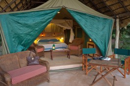 Luxury tent front 