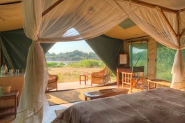 Luxury tent inside 