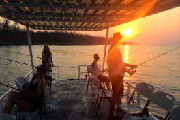 Fishing sunset 