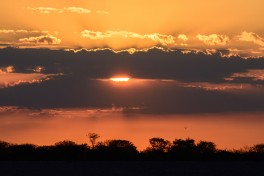 Sunset over Etosha  by dconvertini