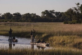 Poling through he channels in Motswiri 