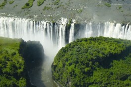 Aerial view of Victoria Falls 