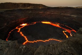 Erta Ale volcano crater  by Petr Meissner