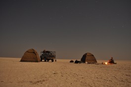 Camping Wild, Makgadikgadi Pan  by abi.bhattachan
