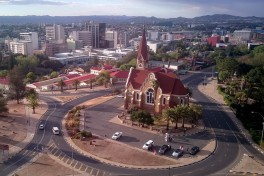 Windhoek city church  by Henning Supertramp